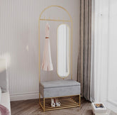 Golden hanging metal with storage